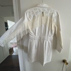 Custom western jean button down dress. Dress originally from ZARA.